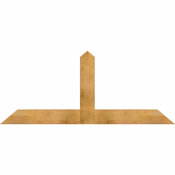 Ekena Millwork Portland Rough Sawn Timber Gable Bracket, Western Red Cedar, 72"W x 30"H x 2"D x 6"F, 10/12 Pitch GBW072X30X0206POR00RWR - main